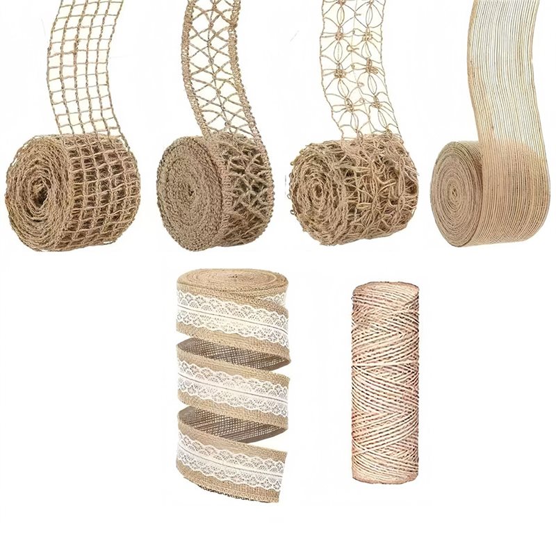 Twine Jute Natural - WORTHOWN - 5 Rolos de Fita