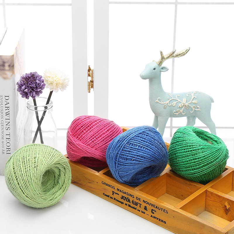 Twine Jute Natural - Fio de juta natural durável artes