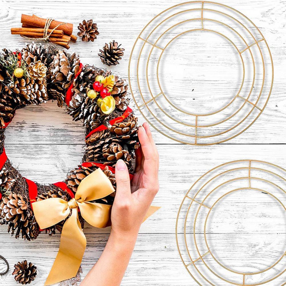 Wreath Form Wire - 20-40cm grinalda quadro parede pendurado metal