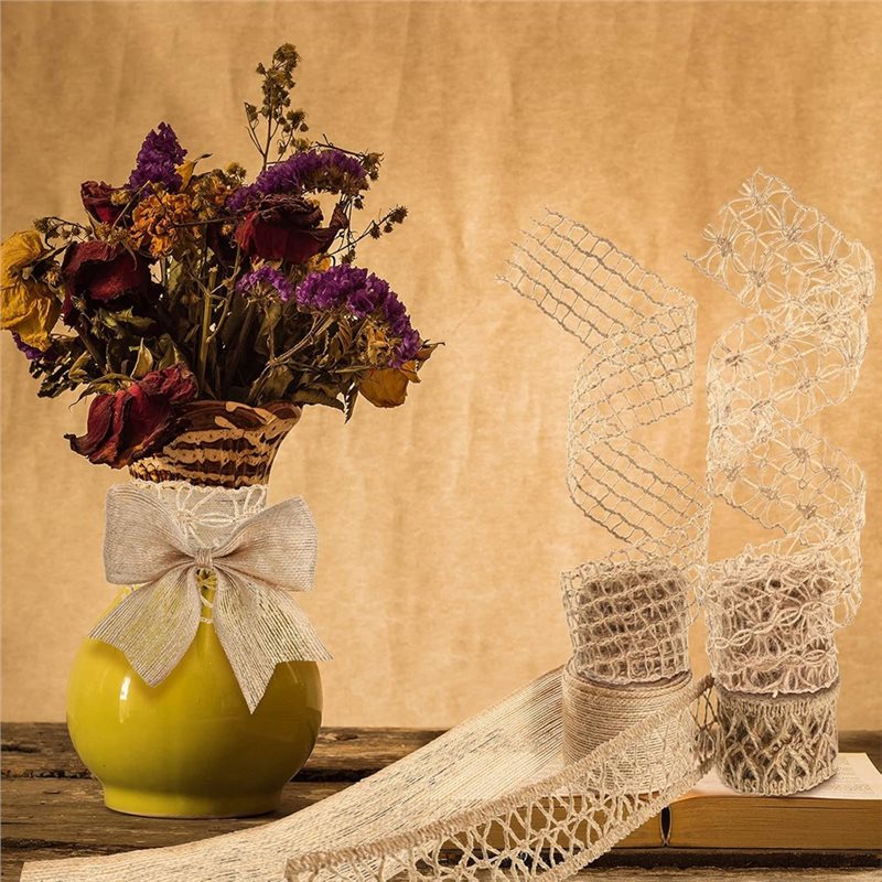 WORTHOWN - 5 Rolos de Fita de  - Twine Jute Natural avaliação e preço