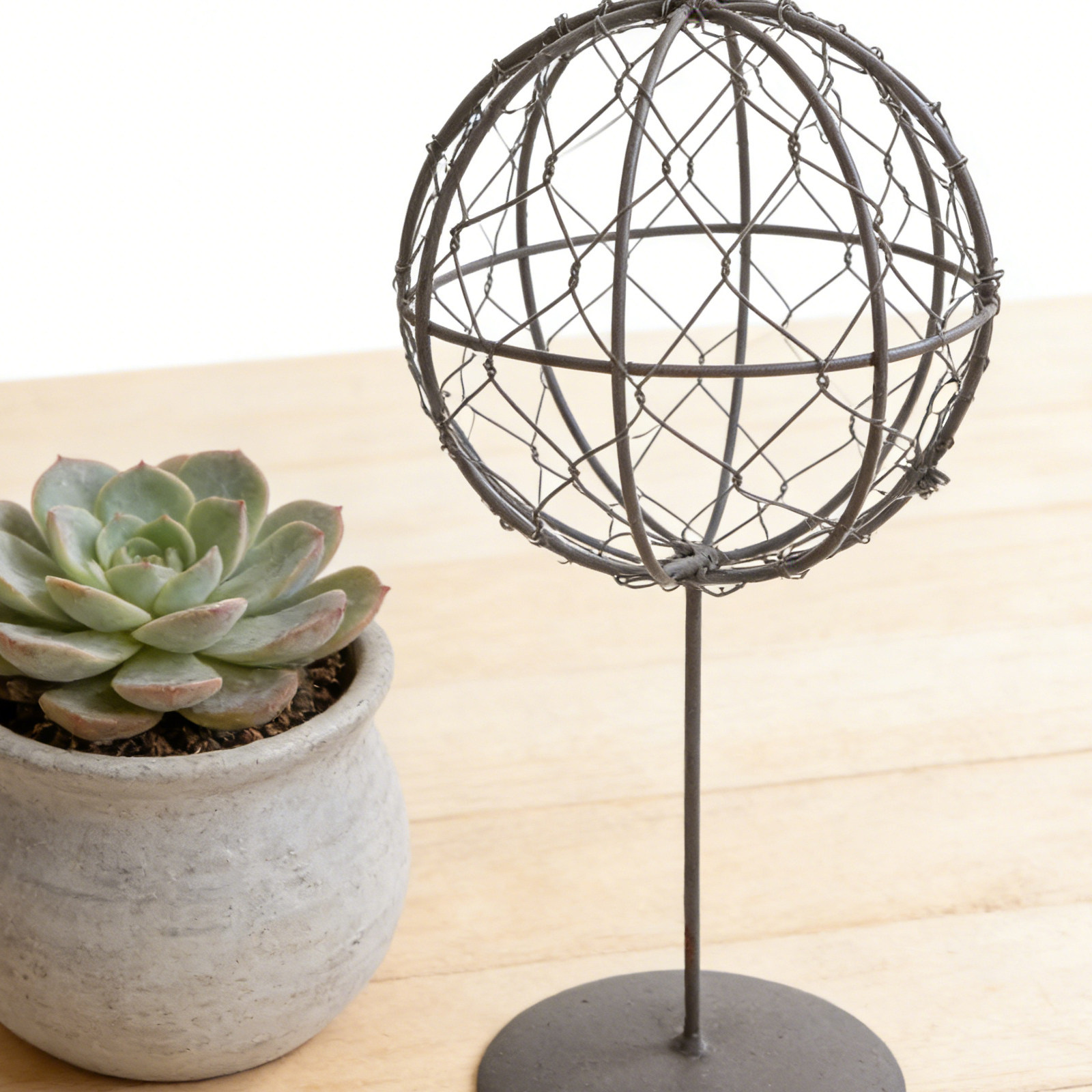 Base de Ferro Redonda de 10 Po - Wreath Form Wire avaliação e preço