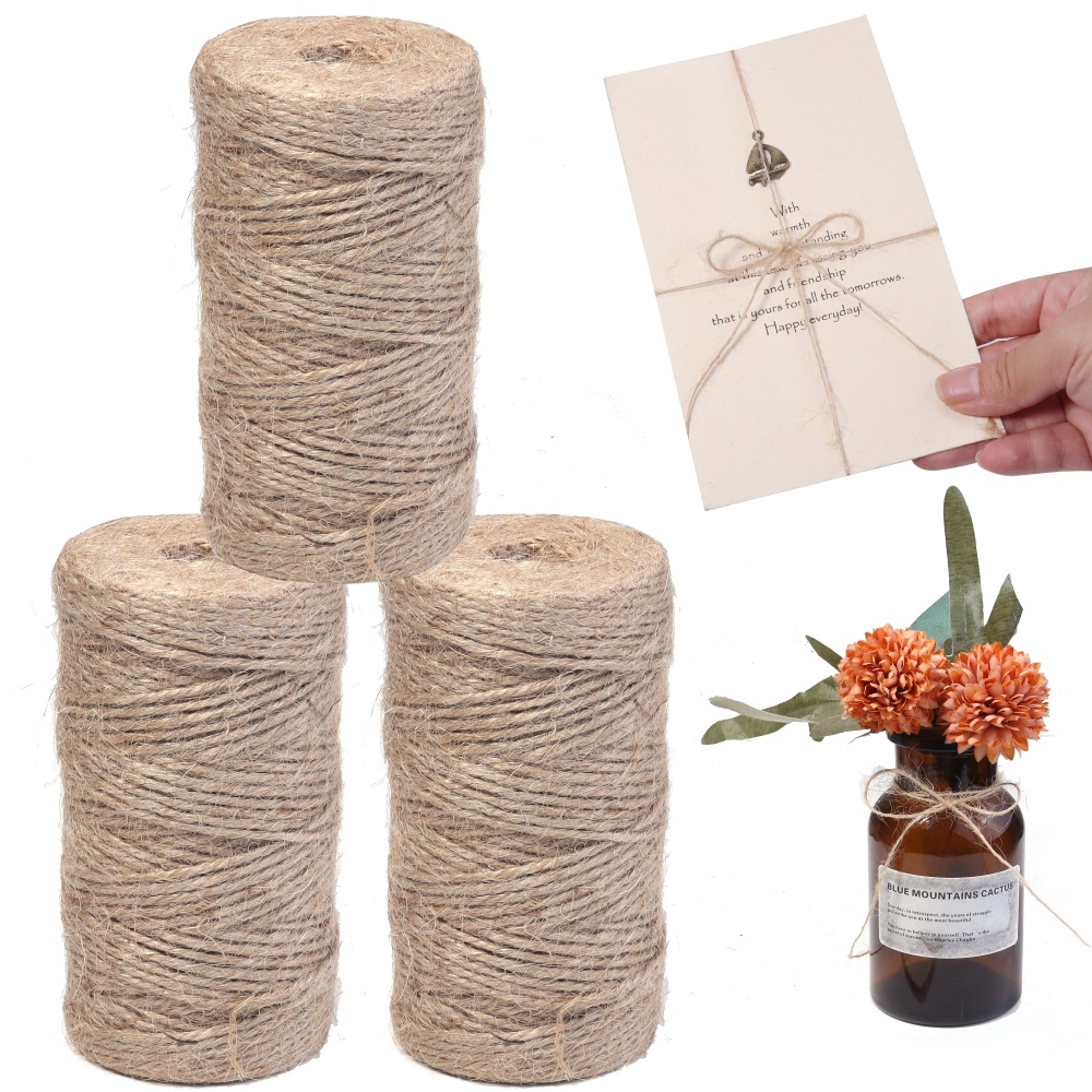 100 metros cabos de juta natur - Twine Jute Natural avaliação e preço