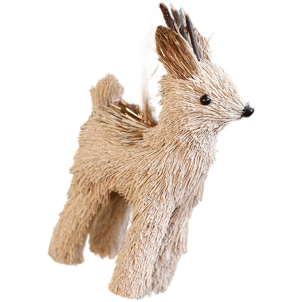 Enfeite de alce natural de pal - Twine Jute Natural avaliação e preço